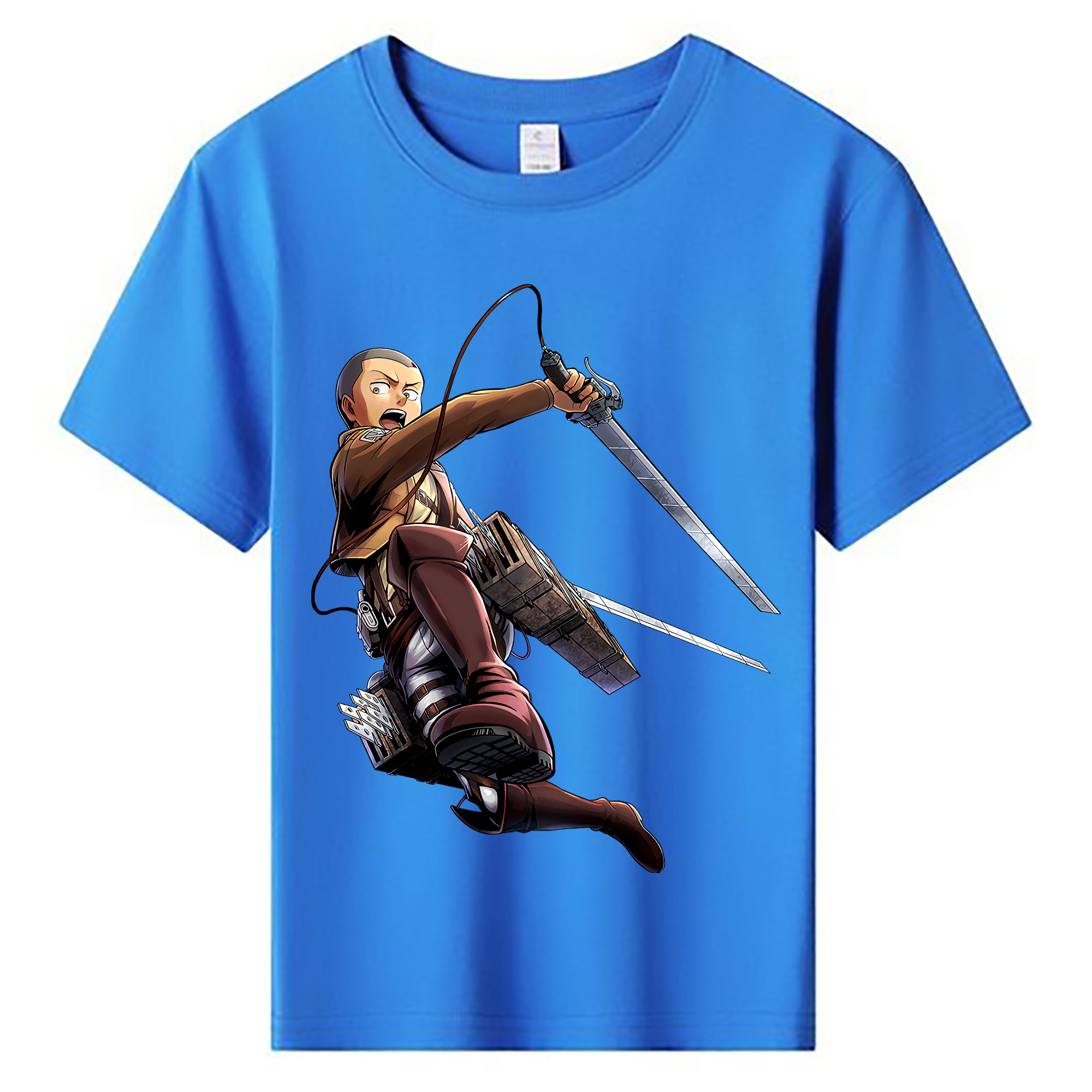 （画像用） 進撃の巨人 コニー·スプリンガー Attack on Titan Connie Springer 綿100％キッズTシャツ（フロントプリント）